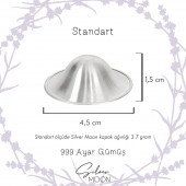 Silver Moon 999 Gümüş Kapak Göğüs Ucu Koruyucu Saf 999 Ayar - 6