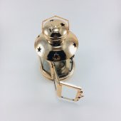 MUMLUK ŞAMDAN! altın Sarı ve Bakır Rengi Metal Mumluk. Gaz Lambas - 6