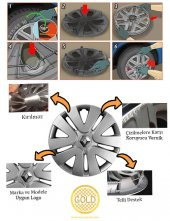 16 İnç Fiat Ducato Jant Kapağı 4Lü Set - Aynı Gün Kargo - 3