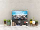 MOBAKS KÜBA TV SEHPASI (PARLAK BEYAZ) - 3