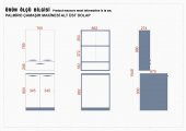 MOBAKS TOPKAPI ÇAMAŞIR MAKİNESİ DOLABI ALT  ÜST MODÜL SET - 6