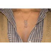 Deniz Atı Figürlü Zirkon Taşlı Kolye - 1