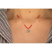 Deniz Yıldızı Figürü Boncuklu Zirkon Taşlı Kolye - 1