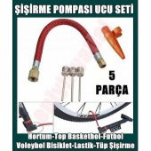 Pompa Ucu Şişirme İğne Seti Bisiklet Top Şişirme Seti - 1