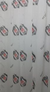 BJK TARAFTAR HAZIR TAÇ LİSANSLI TÜL PERDE - 2