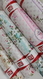 TAÇ METRELİK ÇARŞAFLIK KUMAŞ.  100 ORGANİK PAMUKLU KUMAŞ - 1