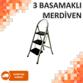MERDİVEN ÜÇ 3 BASAMAKLI EV - OFİS TİPİ KATLANIR MERDİVEN - 1