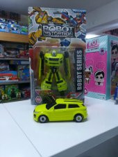 Land Rover Robota Dönüşen 20 cm Araba Transformers Sarı - 4