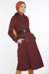 Kayra Trençkot-Bordo KA-A8-14042-26 - 1