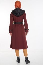 Kayra Trençkot-Bordo KA-A8-14042-26 - 6