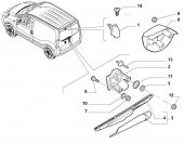 PEUGEOT BIPPER Arka Cam Silecek Kolu 2008 - 2015 - 3