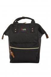 Bagmori Siyah Metal Ağızlı Sırt Çantası - 1