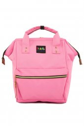Bagmori Pembe Metal Ağızlı Sırt Çantası - 1
