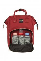 Bagmori Bordo Anne Bebek Bakım Sırt Çantası - 1