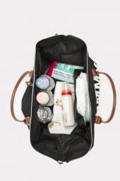 Bagmori Siyah Baby Bag Baskılı Bebek Bakım Çantası - 2