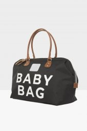 Bagmori Siyah Baby Bag Baskılı Bebek Bakım Çantası - 3