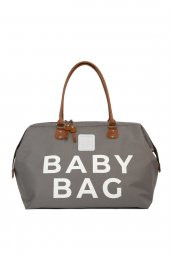 Bagmori Gri Baby Bag Baskılı Bebek Bakım Çantası - 1