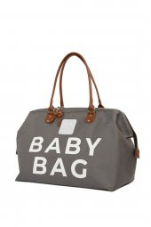 Bagmori Gri Baby Bag Baskılı Bebek Bakım Çantası - 2