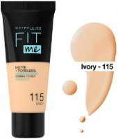 Maybellıne Fıt Me Matte Poreless Fondöten 115 Ivory - 2