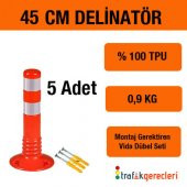 ESNEK ŞERİT AYIRICI DELİNATÖR 45 CM (5 ADET) - 1