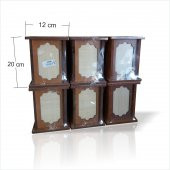 Restauranta Masaüstü Otomatik Yaylı Ahşap Peçetelik Kağıt Mendillik Havluluk Elbezi Dispenser Kutu thumbnail 2