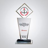 Özel Yazdırılabilir Kristal Plaket ( Boş ) Cam Plaket - 232 - 1