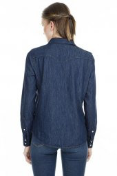 LEVİS BAYAN KOT GÖMLEK MAVİ 58930-0007 - 8