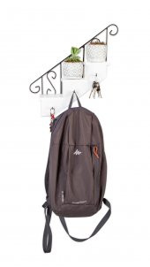 Ahşap Ve Ferforje Merdiven Anahtarlık - Duvar Rafı - Dekoratif Anahtarlık Ve Raf - 2