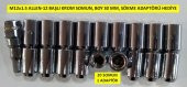 Allen-12 Başlı Krom Kaplı Bijon Somun M12X1.5 .Boy=30 Mm - 1