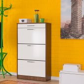 Adore Flat Düşer Kapaklı Çekmeceli Ayakkabılık - Noce - Lake Beyaz - 4