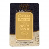 50 Gram Külçe Altın  24 Ayar - 1