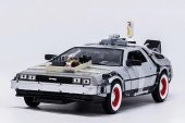 Geleceğe Dönüş Arabası Seri 3 Metal Model Araba Back To The Future Delorean 1-24 Ölçek - 2