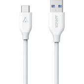 Anker Powerline USB-C to USB 3.0 Type-C Şarj/Data Kablosu 0.9m Beyaz thumbnail 1