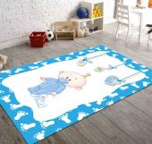 Veronya Bebek Desenli Kaymaz Taban Çocuk Halısı - 1