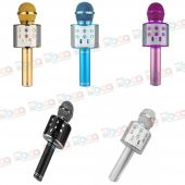 WS 858 Bluetooth Karaoke Mikrofon Kablosuz Hoparlör - 1