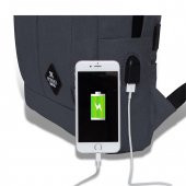 My Valice Smart Bag GALAXY Usb Şarj Girişli Notebook Sırt Çantası Füme - 2