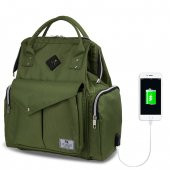 My Valice Smart Bag Happy Mom Usbli Anne Bebek Bakım ve Sırt Çantası Yeşil - 2