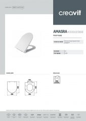 CREAVİT TP325 TERRA ASMA KLOZET+YAVAŞ KAPANIR K.KAPAĞI (KC5000) thumbnail 3