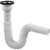 Körüklü Lavabo Altı Körüklü Plastik Sifon - 1