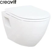 Creavit Asma Klozet Beyaz TP325 + YAVAŞ KAPANIR KAPAK DAHİL thumbnail 1