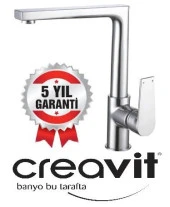 Creavit Sr8500 Sharp Lüx Evye Mutfak Bataryası Krom - 1