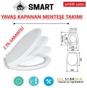 Nkp Smart Soft Close Yavaş Kapanan Amortisörlü Klozet Kapağı thumbnail 1