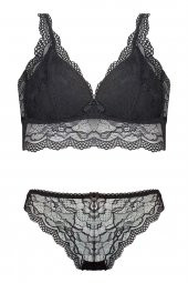 Ecem Yıldız Desteksiz Süngerli Telsiz Bralet Sütyen Külot Takım - 1