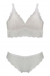 Ecem Yıldız Desteksiz Süngerli Telsiz Bralet Sütyen Külot Takım - 3
