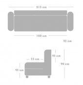 Kardelen Modern Kanepe - Füme (Sandıklı ve Yataklı) - 3