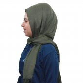 Kadın Saçaklı Şal Pamuklu - Eşarp Şal - 2