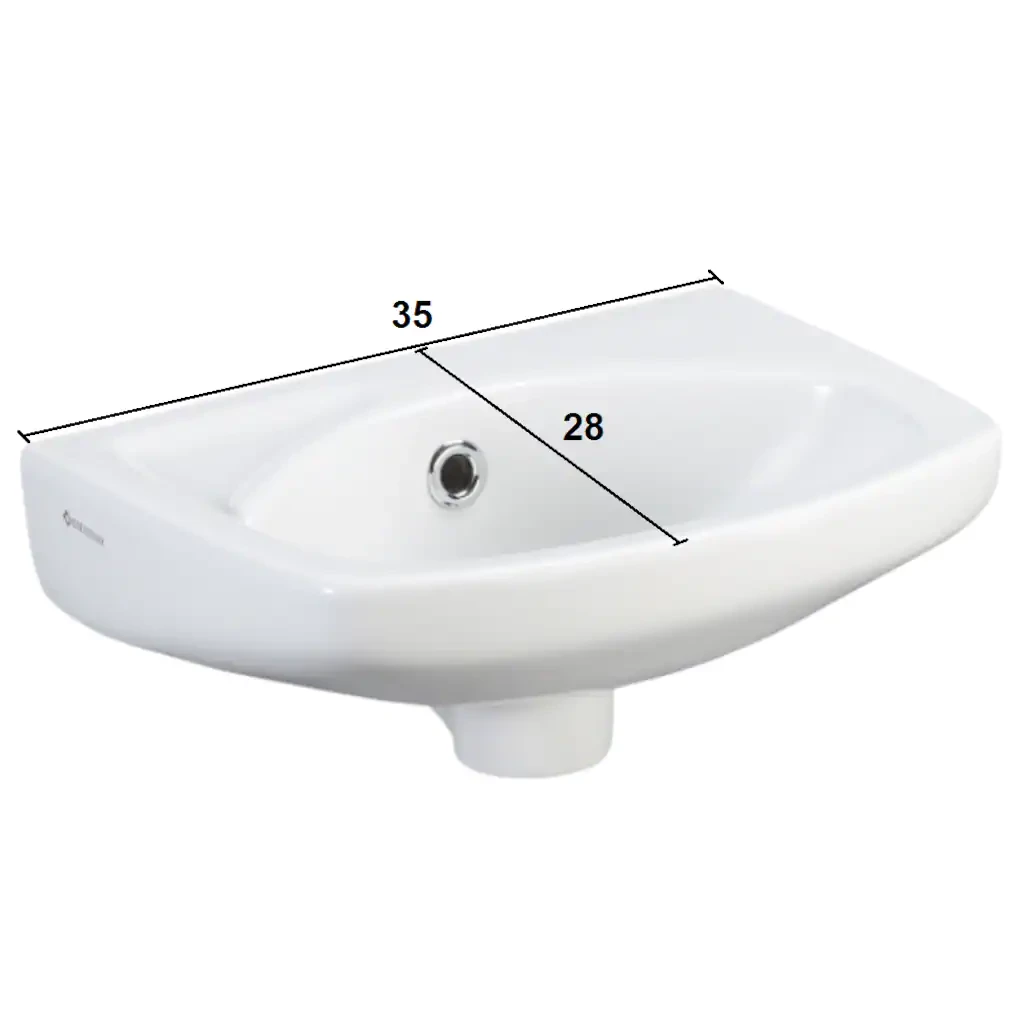 28X36 Seramik lavabo BEYAZ - 1