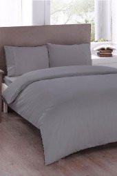 Çeyiz Diyarı Pure Çift Kişilik Nevresim Takımı Gri - 2