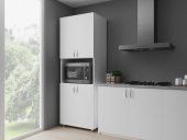 Kenzlife Dolap Çok Amaçlı Derin Kiler ve Fırın Dolabı İzar Beyaz - 3