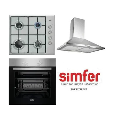 SİMFER ÜÇLÜ ANKASTRE SET (7301+3113+8662) - 1